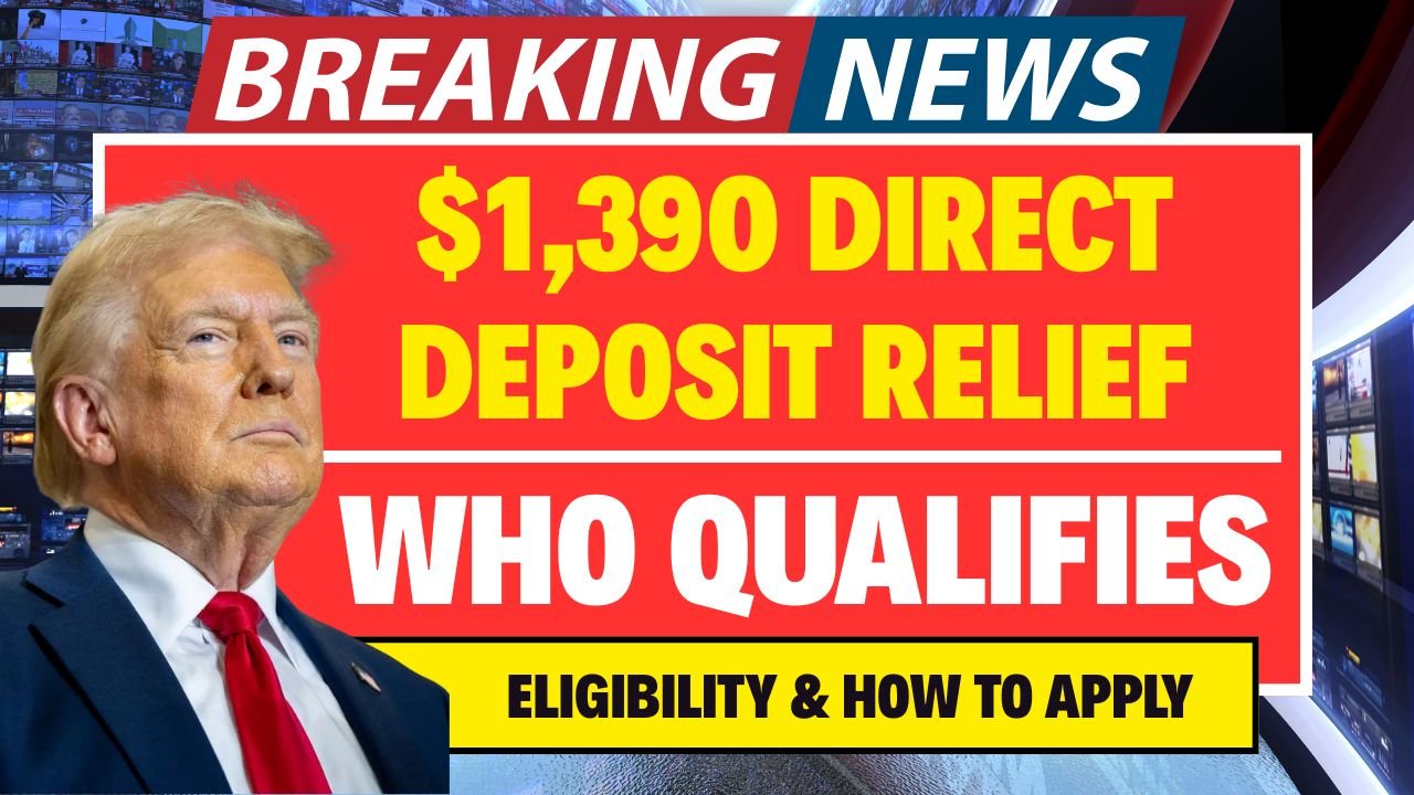 $1,390 Direct Deposit Relief